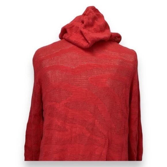 Weekends Chico’s Women’s Patara Tie Front Hoodie Cardigan Sweater, size 12 - Picture 5 of 10